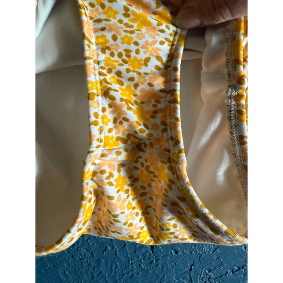 ART CLASS Golden Floral Long Sleeve Swimsuit - Picture 3 of 6